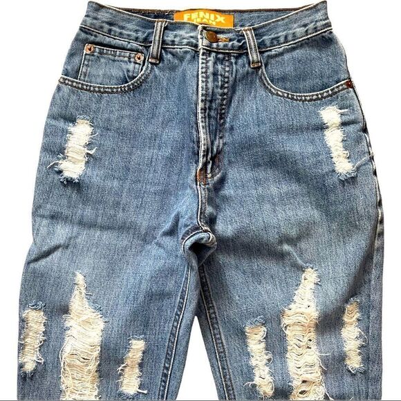 Fenix Distressed High-Rise Jeans Size 24 - Picture 3 of 13